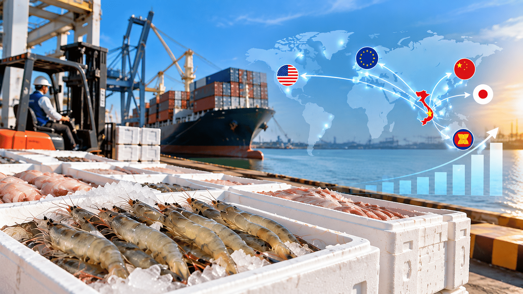 Xuất khẩu thủy sản Việt Nam ra thị trường quốc tế